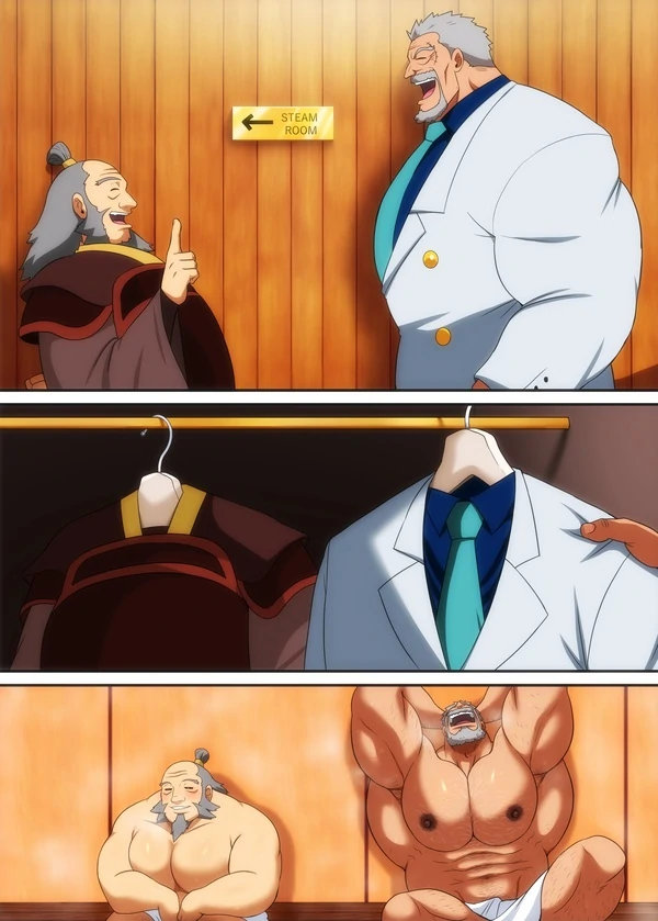 Old friend & Steam ( Iroh x Garp )