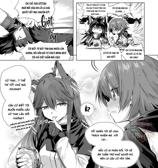 [Kataokasan] Futanari Texas x Exusiai (Arknights)(18+)