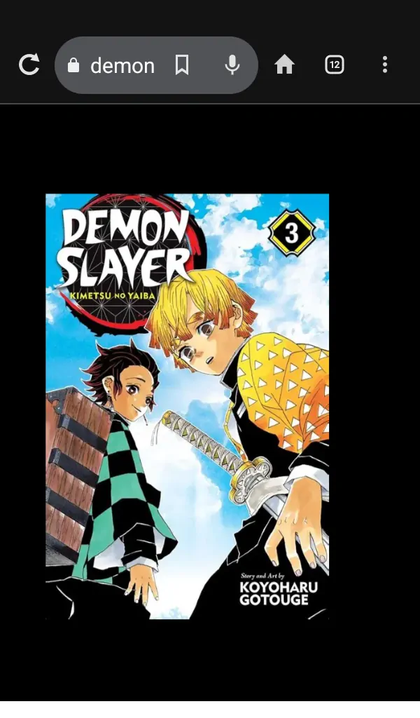 Demon slayer manga vol 3